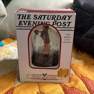 The Saturday Evening Post Winter Snow Globe